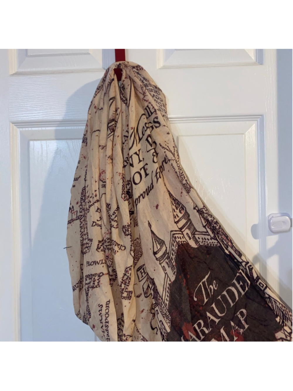 Women's Harry Potter Marauder's Map Lightweight Scarf Shawl Wrap - Picture 2 of 2